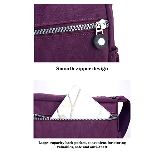 YYW Casual Cross Body Bag for Shopping and Hiking (Red)