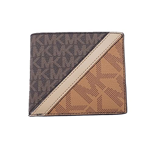 Michael Kors Men's Logo Striped Brown Billfold Wallet