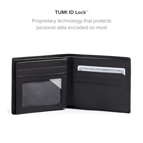 TUMI Nassau Slim Single Billfold, Black, Classic Style