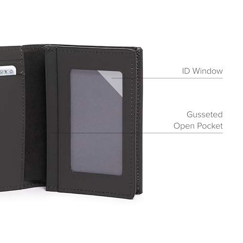 TUMI Grey Texture RFID Men's Card Case Wallet