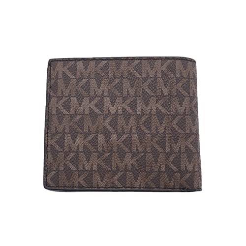 Michael Kors Men's Logo Striped Brown Billfold Wallet