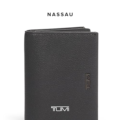 TUMI Grey Texture RFID Men's Card Case Wallet