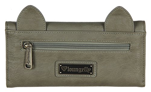 Loungefly Grey Cat Trifold Designer Handbag Wallet