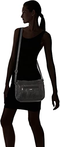 Woodland Leather Crossbody Bag: Genuine Leather, Multi Compartment