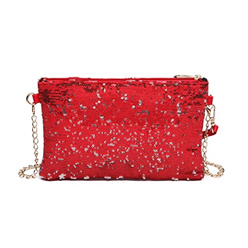 Shimmering Sequins: Miss Lulu Mini Crossbody Bag for Women