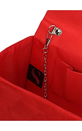 SwankySwans Kendall Velvet Envelope Womens Clutch Bag