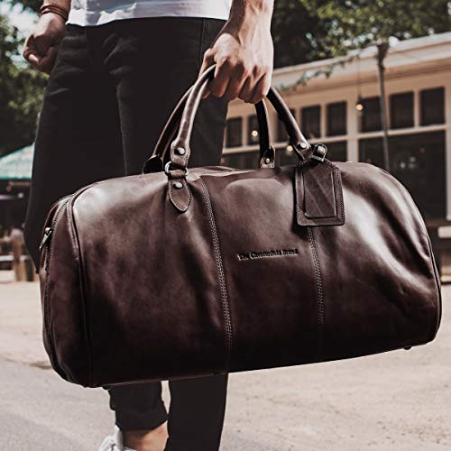Brown William Leather Weekend Bag by Chesterfield Brand