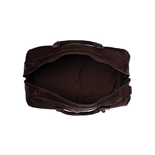 Brown William Leather Weekend Bag by Chesterfield Brand