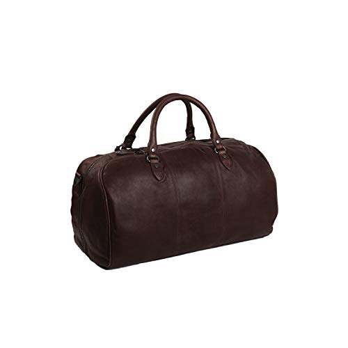 Brown William Leather Weekend Bag by Chesterfield Brand