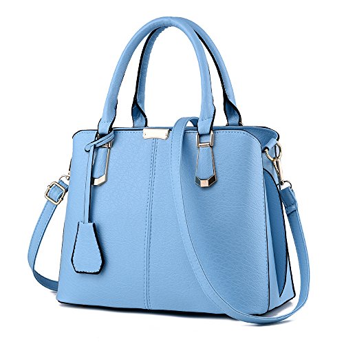 Skyblue Designer Satchel Tote Bag with Top Handle