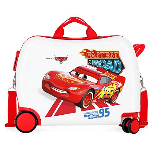 Disney Cars Kids Rolling Suitcase - Multicoloured Designer Handbag