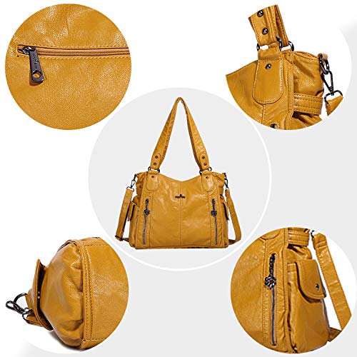 Nicole & Doris White Leather Designer Shoulder Bag