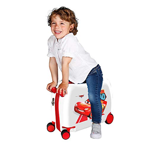 Disney Cars Kids Rolling Suitcase - Multicoloured Designer Handbag