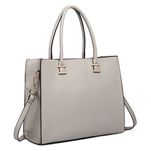 Miss Lulu Large Shoulder Bag Faux Leather Designer Handbag