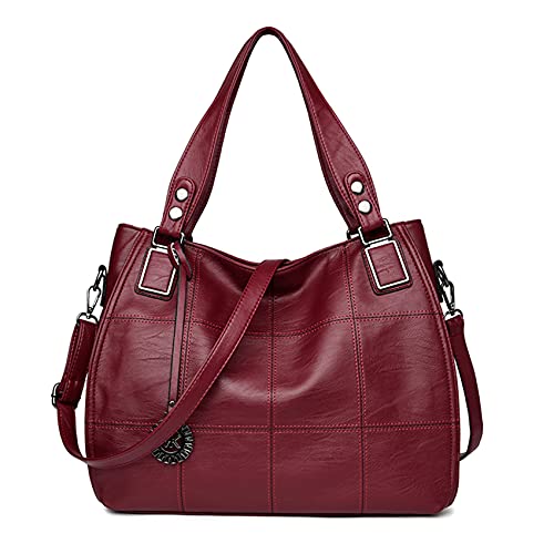 Sacmill Leather Handbags: Large Capacity Top Handle Design