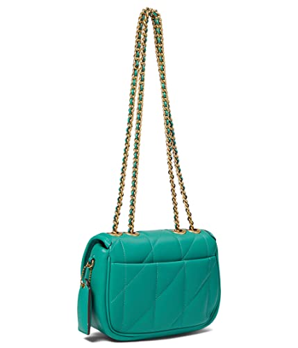 Bright Green COACH Quilted Pillow Shoulder Bag 18