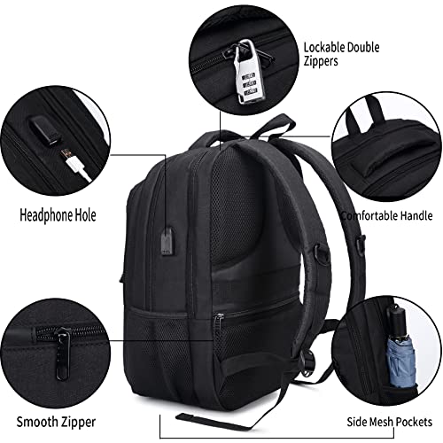 QINOL Travel Laptop Backpack with USB Charging Port