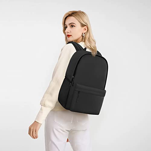 HEEYA Lightweight Black Backpack for Travel and Work