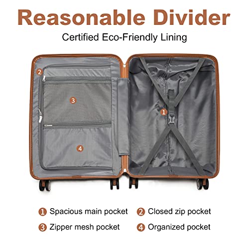 28" British Traveller Large Suitcase - White