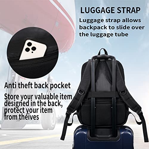QINOL Travel Laptop Backpack with USB Charging Port