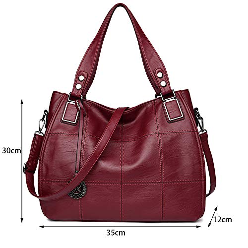 Sacmill Leather Handbags: Large Capacity Top Handle Design