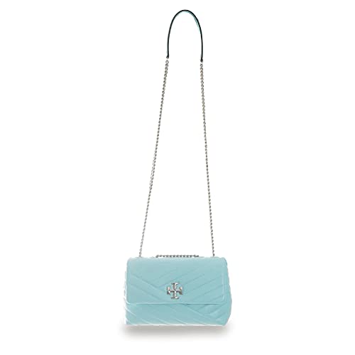 Tory Burch Kira Chevron Small Shoulder Bag, Light Celeste