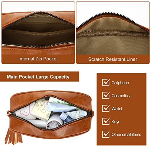 Fashional Brown Crossbody Bag - Perfect for Daily Use