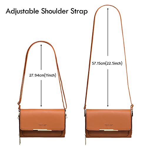 Roulens Small Crossbody Phone Bag - Brown
