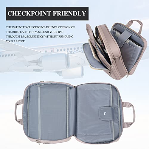 Dusty Pink Designer Laptop Bag - RFID Pockets