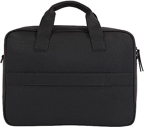 Tommy Hilfiger Men's Black Essential PU Computer Bag