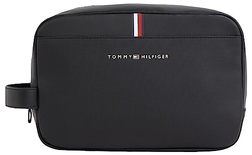 Tommy Hilfiger Men's Essential Pique WASHBAG, Black