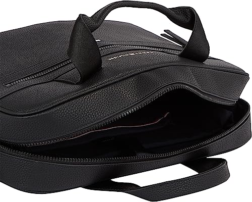 Tommy Hilfiger Men's Black Essential PU Computer Bag