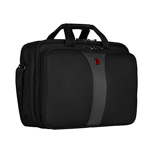 Wenger Triple-Gusset Laptop Case: Black/Grey - 17 Inch