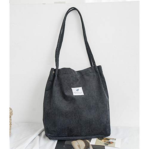 ZhengYue Corduroy Tote Bag: Large Designer Shoulder Handbag