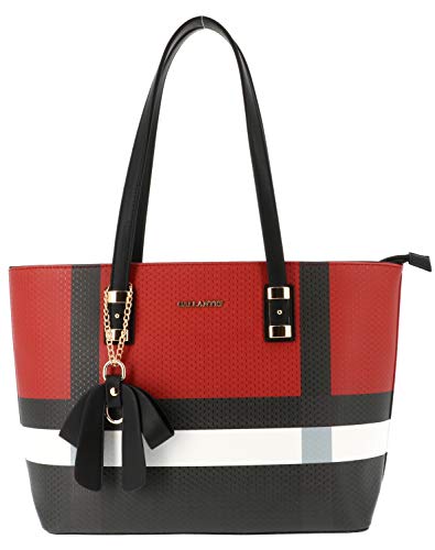 Red Butterfly Tote: Stylish & Spacious Designer Handbag