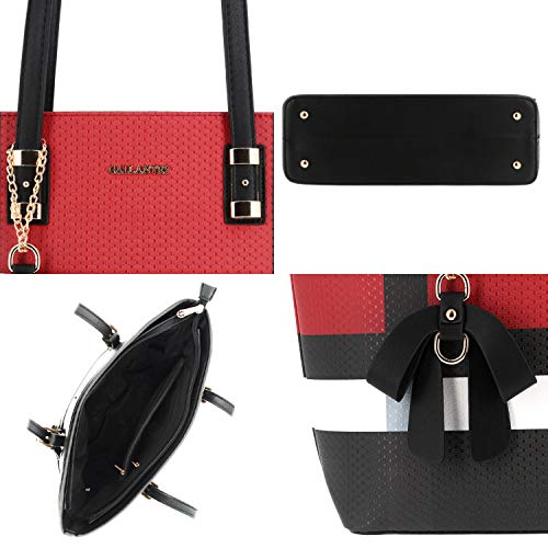 Red Butterfly Tote: Stylish & Spacious Designer Handbag