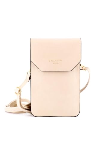 Small Beige Designer Shoulder Bag with Touch Screen