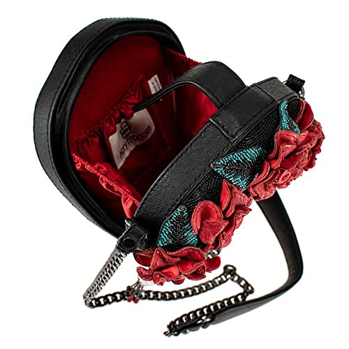 La Catrina Beaded Designer Crossbody Handbag: Multi