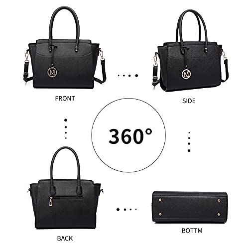 Miss Lulu Damen Classic Winged Shoulder Handbag Large