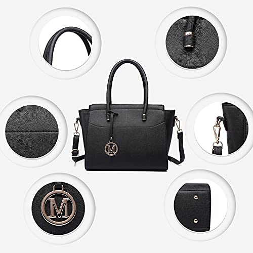 Miss Lulu Damen Classic Winged Shoulder Handbag Large