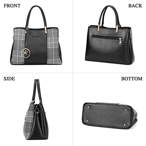 Elegant Leather Designer Handbag with Top Handle