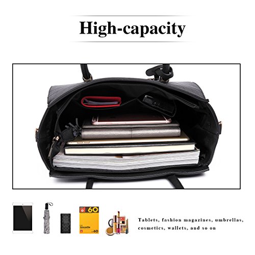 Miss Lulu Damen Classic Winged Shoulder Handbag Large