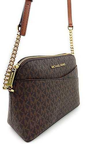 Michael Kors Brown Leather Crossbody Handbag