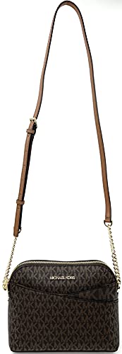 Michael Kors Brown Leather Crossbody Handbag