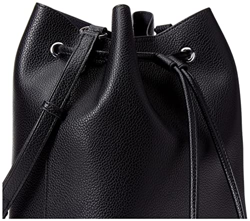 Calvin Klein Gabrianna Bucket Shoulder Handbag - Black/Silver