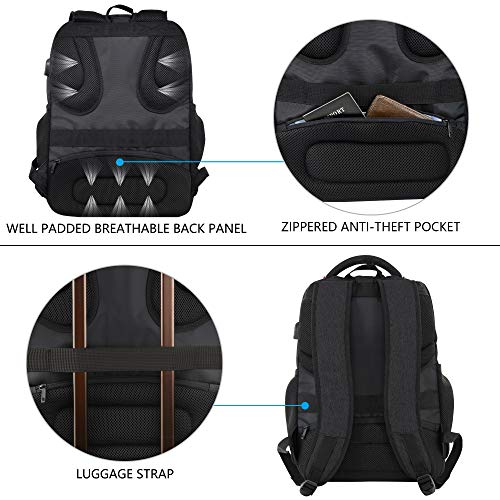 KROSER Laptop Backpack: 15.6 Inch Water-Repellent Designer Handbag
