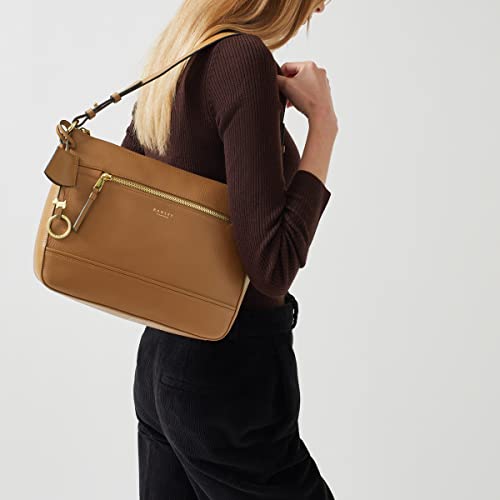 RADLEY London Maddox Road Caramel Handbag with Crossbody Strap