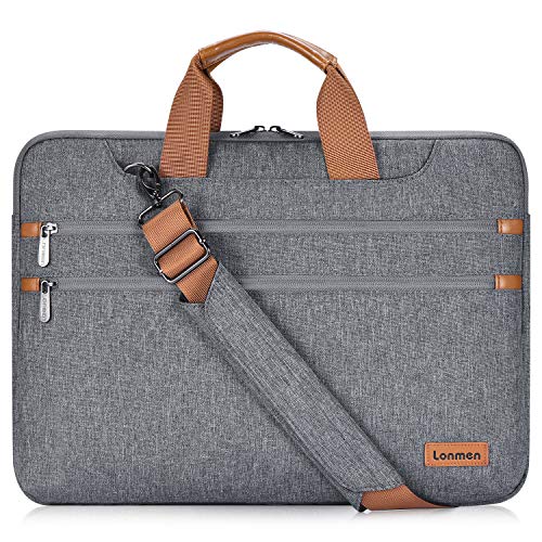 Designer Gray Laptop Shoulder Bag for 17.3" Laptops