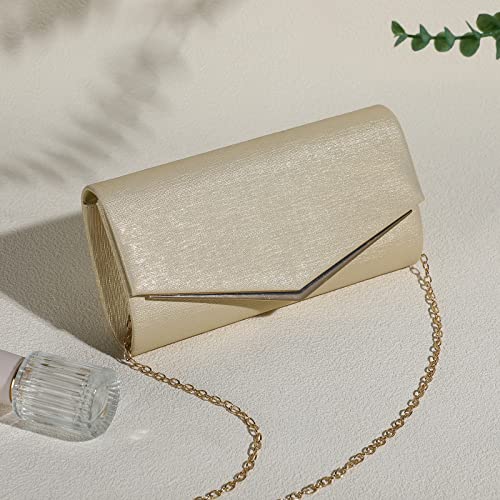 BAIGIO Glitter Envelope Clutch Purse for Women