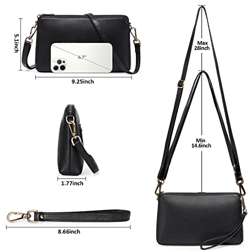 Women's Designer Crossbody Bag with Card Slots and Adjustable Strap